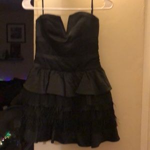Bebe fun flirty black prom or formal event dress